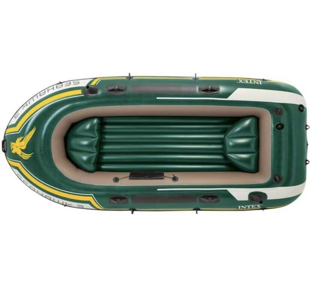 Intex Seahawk 3 Schlauchboot, für 3 Personen, inklusive Paddel, Grün
