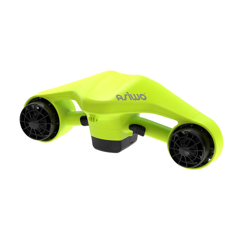 Asiwo Unterwasserscooter, Doppelmotor, mit Action-Kamera-Halterung, Grün