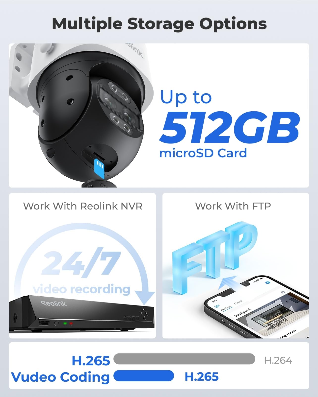 REOLINK 4K Wired WiFi Outdoor Camera, 8MP Dual Lens Security Camera, 360 PTZ Camera w/Auto Tracking, 2.4/5GHz Wi-Fi Smart Person/Vehicle Detection, 6X Hybrid Zoom, Color Night Vision, TrackMix WiFi