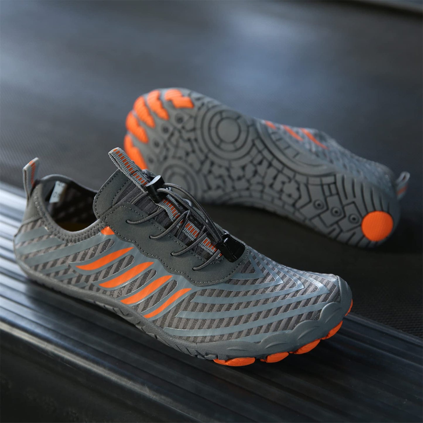 Teechodina Barfuß-Traillaufschuhe, Unisex, Grau
