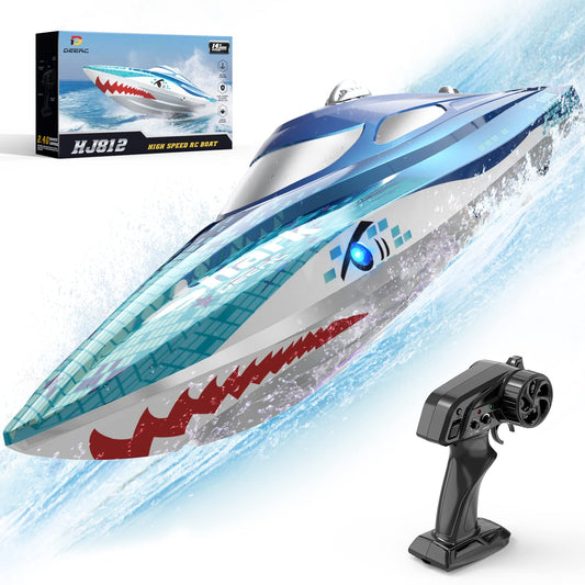 DEERC Haiboot RC Boot, 20+ km/h, mit LED-Licht, für Kinder ab 8 Jahre