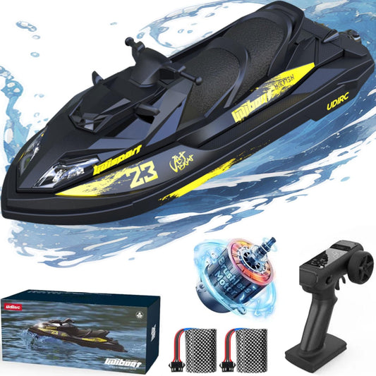 captainrc RC Jet Boot, bürstenlos, 25+ KPH, für Seen und Flüsse, mit 2 Akkus